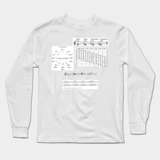 Music theory help sheet Long Sleeve T-Shirt